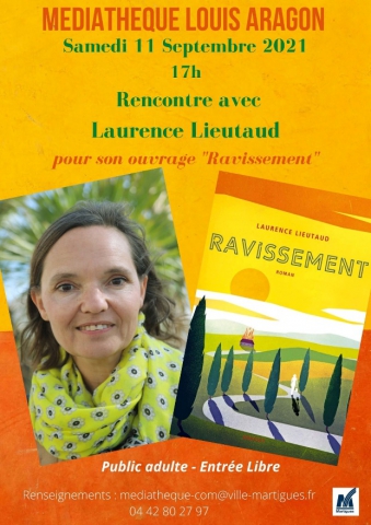 Couverture du livre « Ravissement » et photographie de Laurence Lieutaud