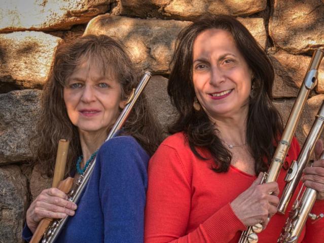 Portrait du duo de flutistes