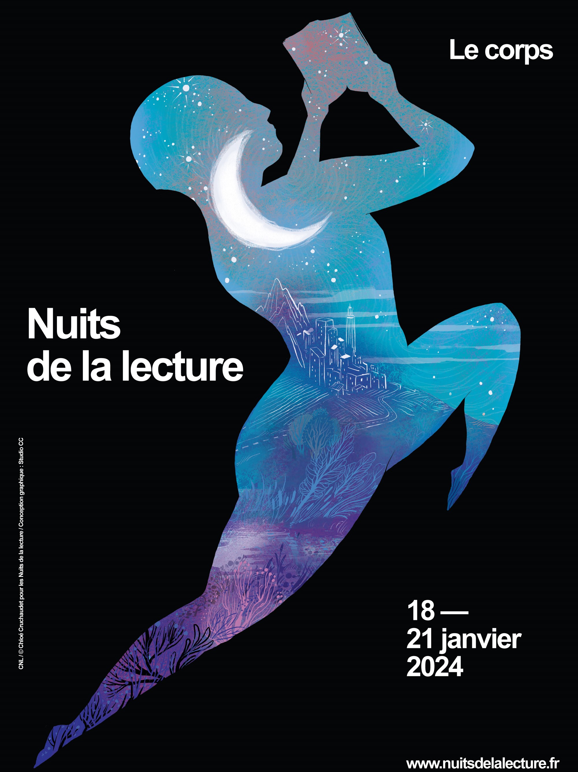 affiche officielle des nuits de la lecture