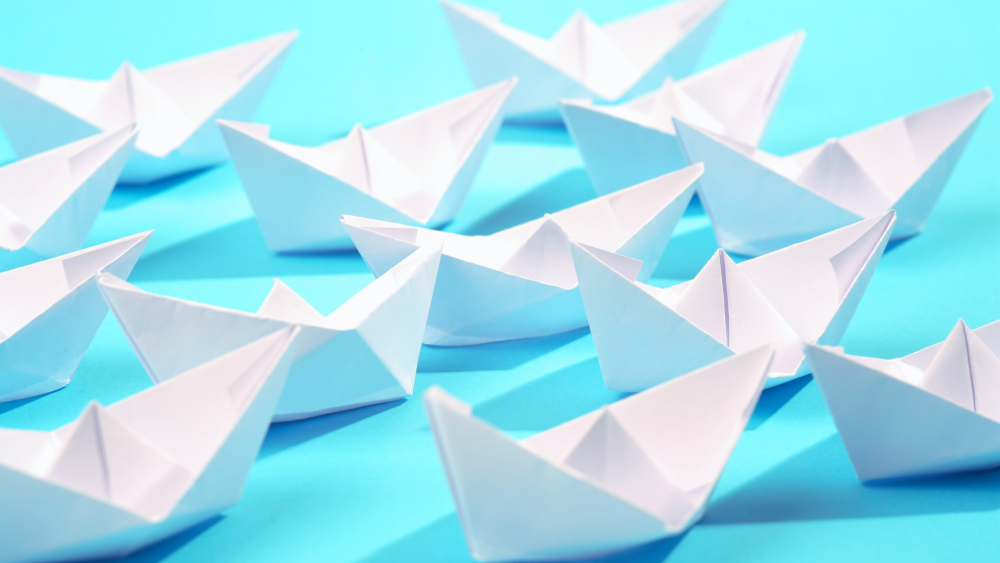 bateaux en origami