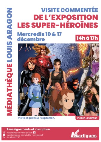 Affiche de l'événement représentant divers Héroïnes de la pop culture. 