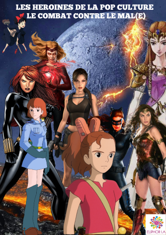 Image représentant divers Super-Héroïnes.