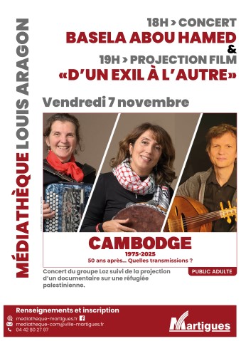 Affiche de l'événement avec une photo du groupe LOZ