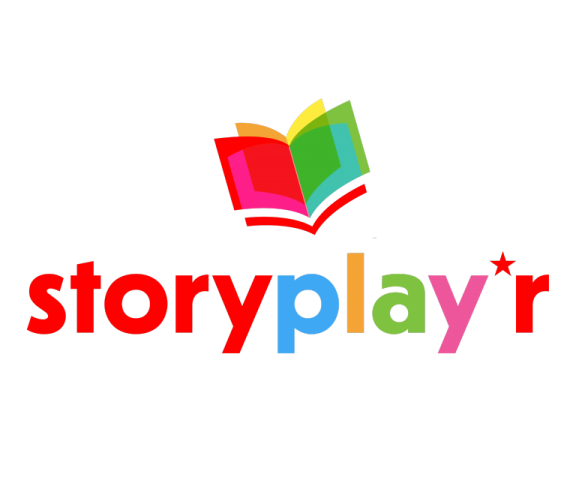 Logo de la ressource Story Play'r : un livre ouvert mulicolore