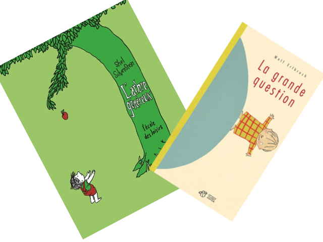 Couverture des 2 livres pour enfants lus par Claire