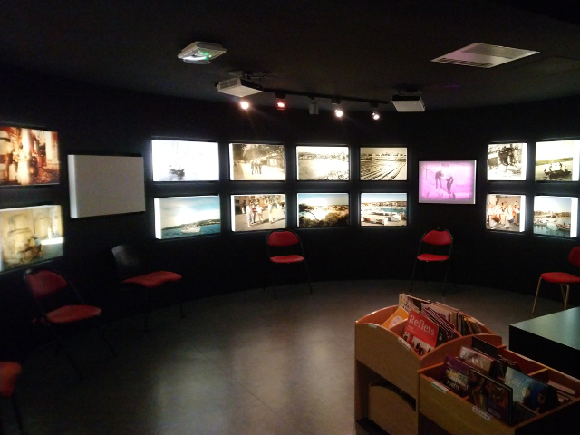 Photography of the reading corner within the History Gallery